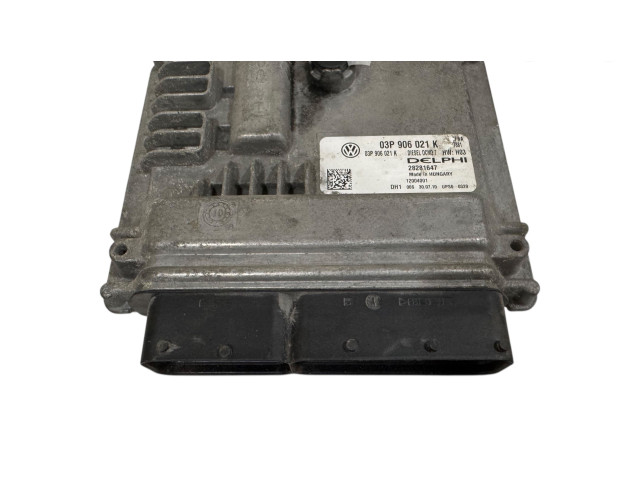 Блок управления двигателя 03P906021K, 28281647 Skoda Fabia Mk2 (5J)