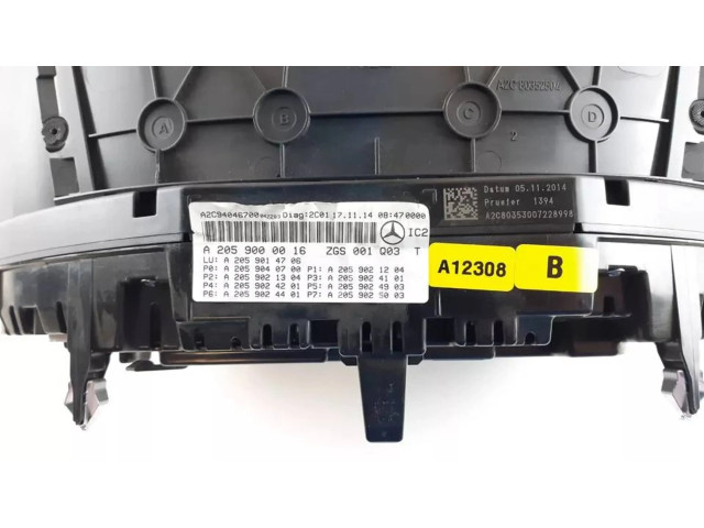 Přístrojová deska Mercedes-Benz C W205 2015 A2059000016, A2059014706