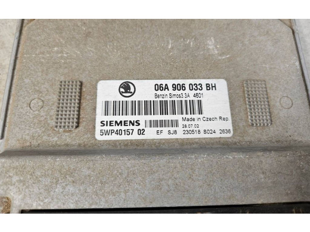Блок управления двигателем Блок управления 06A906033BH, 5WP4015702 Skoda Octavia Mk1 (1U)
