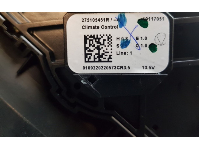 Блок управления климат-контролем 275105451R, 275105451R Dacia Duster