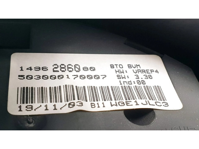 Панель приборов 1496286080, 503000170007 Citroen C8