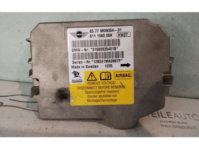 Блок подушек безопасности 65779809354-01, 65779809354-01 Mini One - Cooper Coupe R56