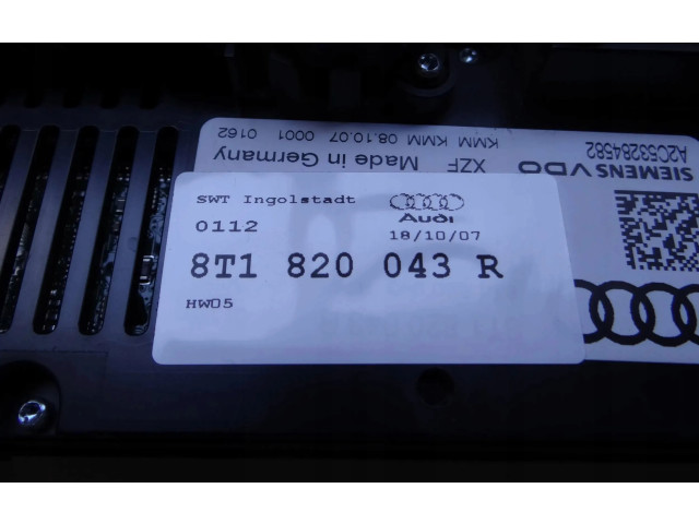 Блок управления климат-контролем 8T1820043R Audi A5 8T 8F