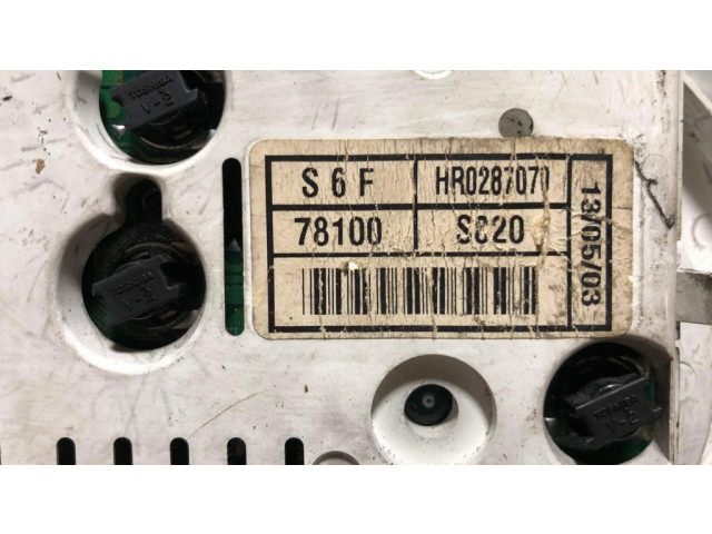 Přístrojová deska Honda Civic 1989 78100S820, HR0287070