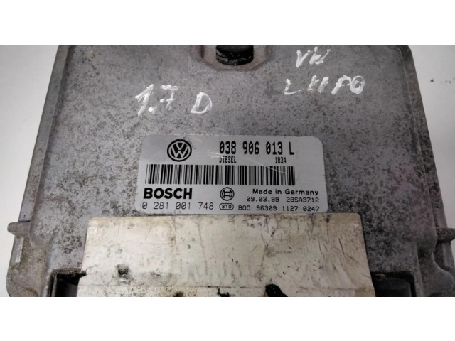 Řídící jednotka 038906013L, 0281001748 Volkswagen Lupo 1999