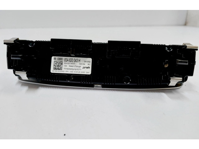 Блок управления климат-контролем 83A820043H, 901565230002 Audi Q3 F3