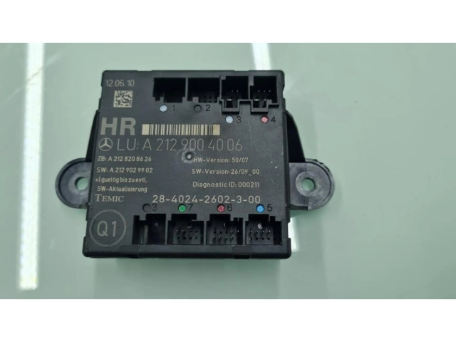 Řídící jednotka A2129004006, MODULOELECTRONICO Mercedes-Benz C W204 2010