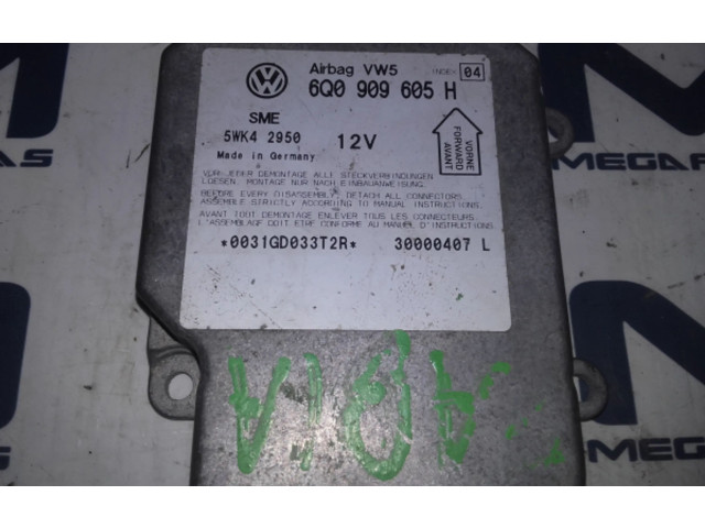 Блок подушек безопасности 6Q0909605H, 5WK42950 Skoda Fabia Mk1 (6Y)