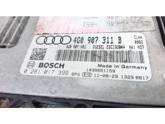 Řídící jednotka 4G0907311B, 0281017399   Audi A6 S6 C7 4G 2012