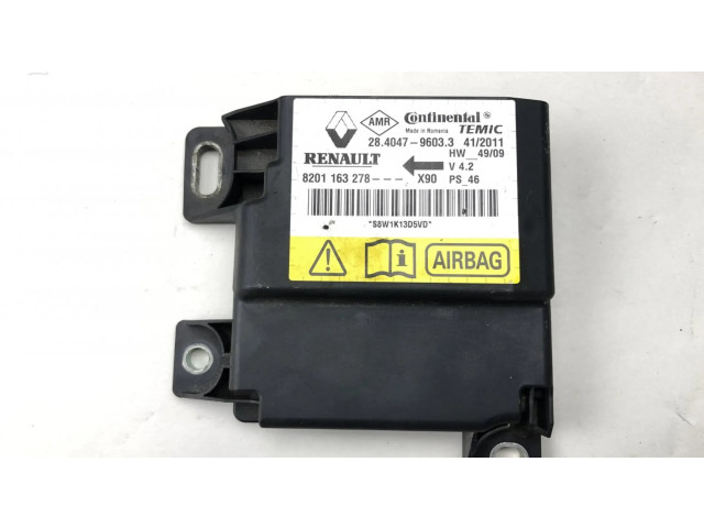 Блок подушек безопасности 8201163278 Dacia Logan I