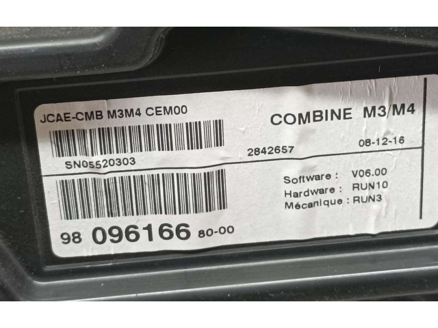 Панель приборов 9809616680, SN05520303   Citroen C-Elysée       