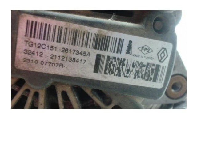 Генератор 231008017R, 231008017R Dacia Duster
