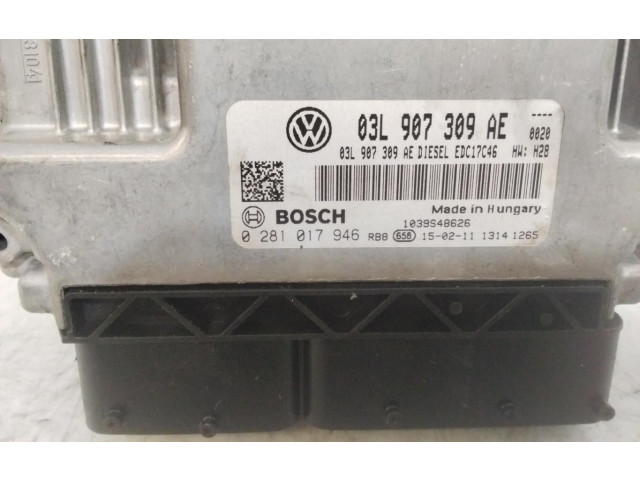 Řídící jednotka 03L907309AE   Volkswagen Tiguan 2008