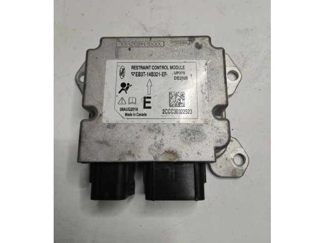 Блок подушек безопасности EB3T14B321EF, 08AUG2016 Ford Ranger