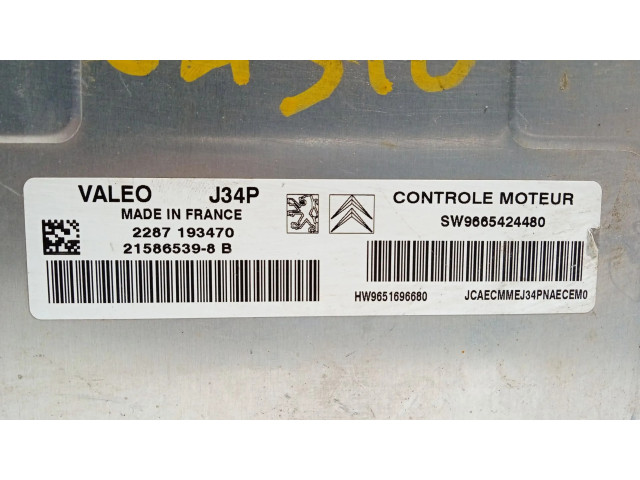 Řídící jednotka 215865398B, SW9665424480 Citroen C3 Pluriel 2006