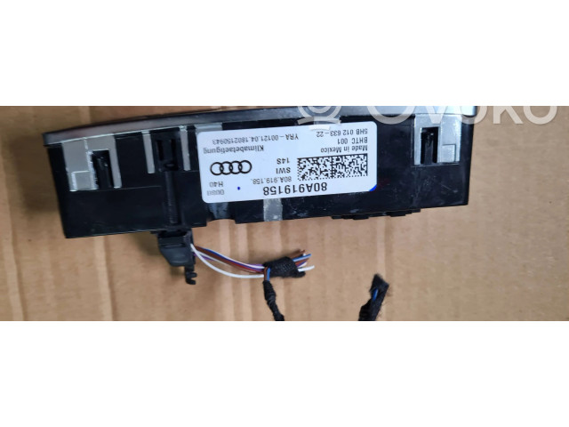 Блок управления климат-контролем 80A919158, 5HB01263322 Audi Q5 SQ5