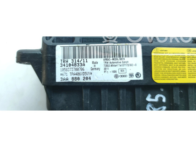 Подушка безопасности пассажира 3AA880204   Volkswagen Caddy