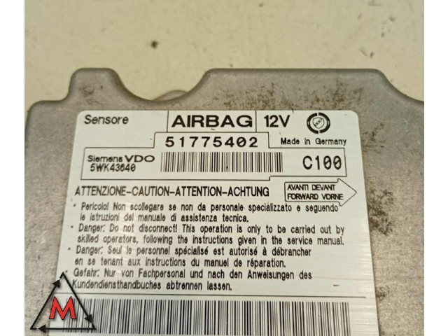 Блок подушек безопасности 51775402, SIEMENS   Fiat Bravo