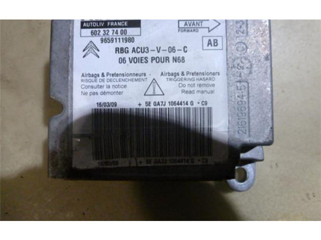 Блок подушек безопасности 602327400, 9659111980 Citroen Xsara Picasso