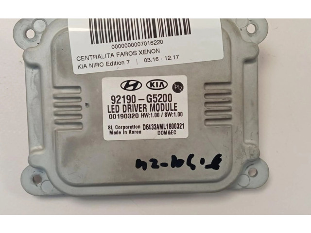 Блок управления Xenon 92190G5200   KIA Niro