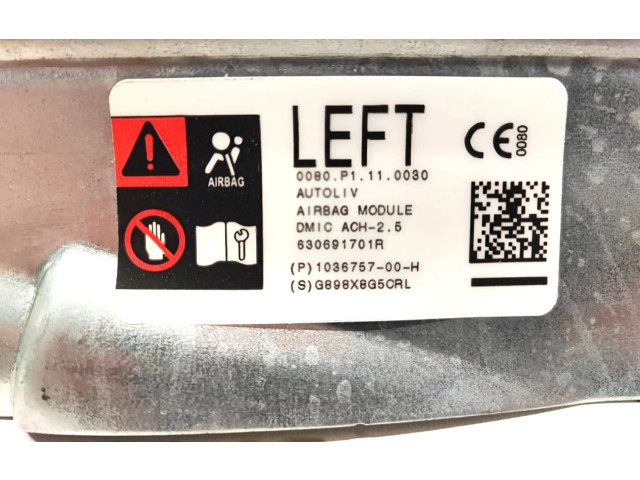 Надувная подушка для крыши 1036757-00-H Tesla Model X (XXX)