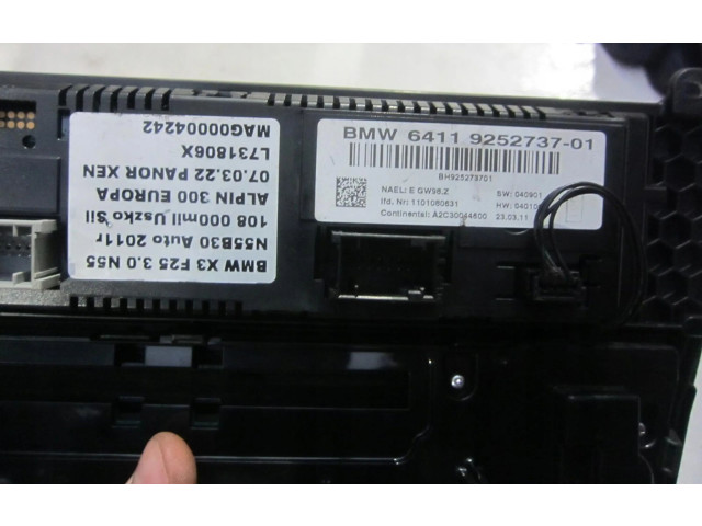 Блок управления климат-контролем 9287629 BMW X3 F25