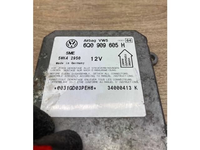 Блок подушек безопасности 6Q0909605H, 5WK42950 Skoda Fabia Mk1 (6Y)