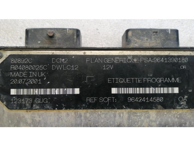 Řídící jednotka 9642414580, R04080025C Citroen Berlingo 1998