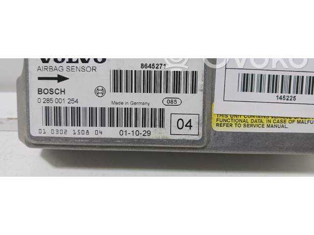 Блок подушек безопасности 8645271, 0285001254   Volvo V70