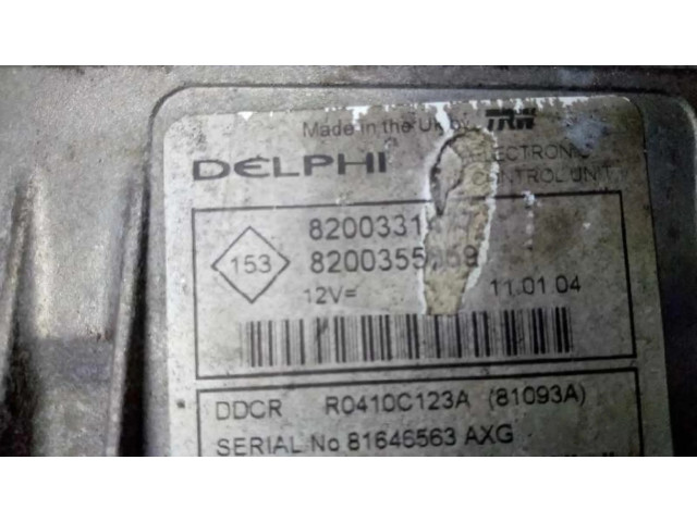 Блок управления двигателя 8200331477, CENTRALITAMOTORUCE Renault Kangoo I