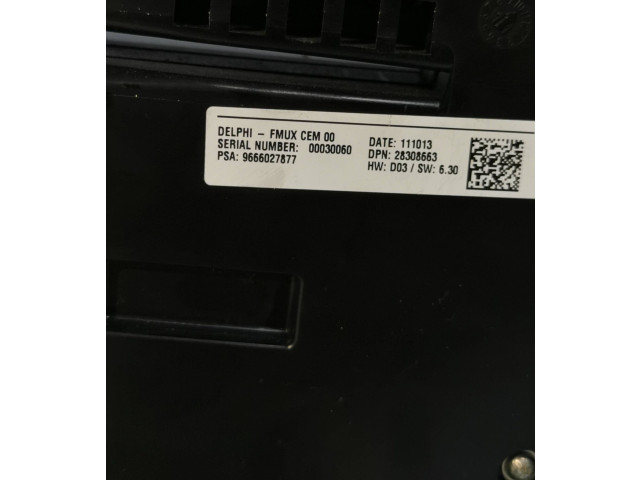 Блок управления климат-контролем 9666027877, 00030060 Citroen DS4