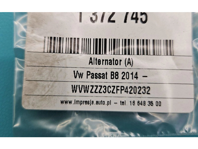 Генератор 03L903023L, IMPRK1372745   Volkswagen PASSAT B8      