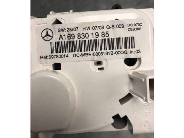 Блок управления климат-контролем A1698301985   Mercedes-Benz A W169