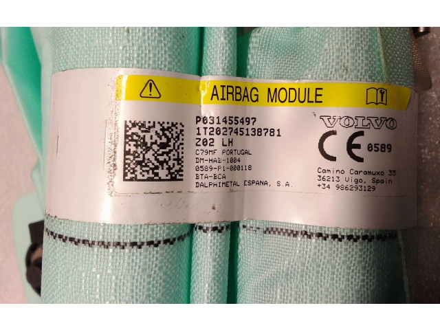 Боковая подушка безопасности 031455497, 1T202745138781 Volvo S60