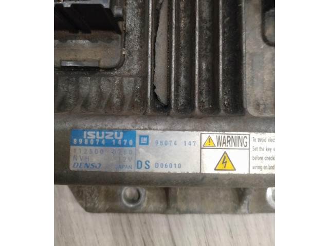 Блок управления двигателем Блок управления 8980741470   Opel Meriva A