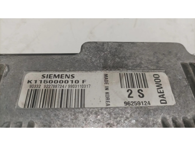 Řídící jednotka K115000010F   Daewoo Matiz 1999