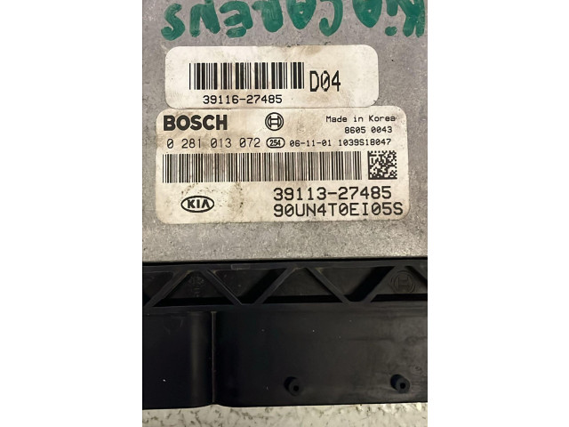 Блок управления двигателя 39113-27485, 0281013072   KIA Carens II
