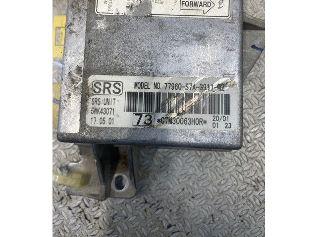 Блок подушек безопасности 77960S7AG911M2, 5WK43071   Honda Stream