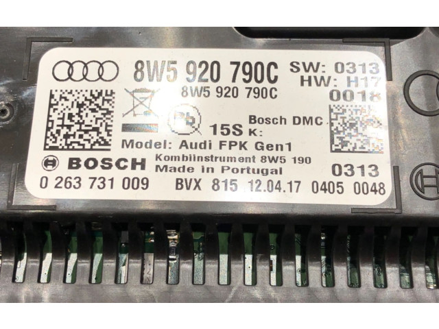 Přístrojová deska Audi A4 S4 B9 8W 2017 8W5920790C