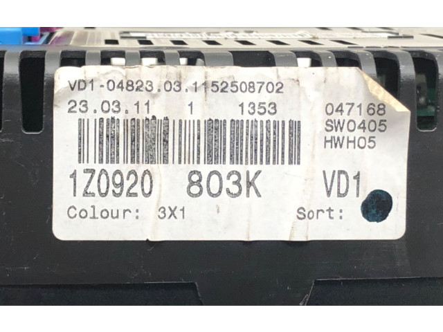 Панель приборов 1Z0920803K Skoda Octavia Mk2 (1Z)