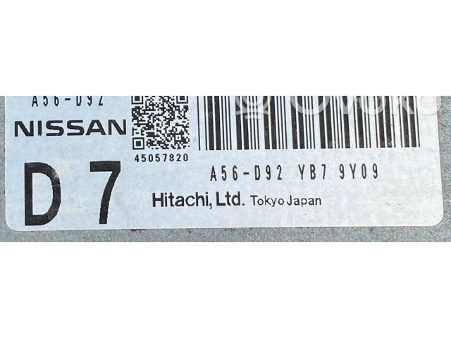Řídící jednotka MR20, A56D92YB79Y09 Nissan Qashqai+2 2008