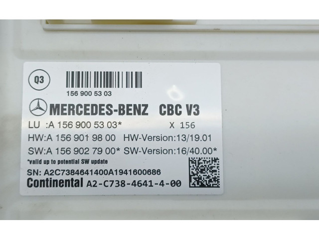   Pojistková skříňka A1569005303, A1569019800   Mercedes-Benz GLA W156 2019