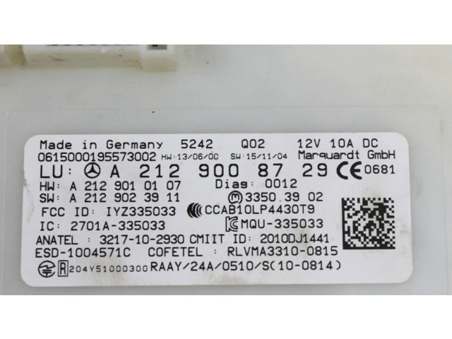 Блок управления A2129008729, A2129010107 Mercedes-Benz E W212