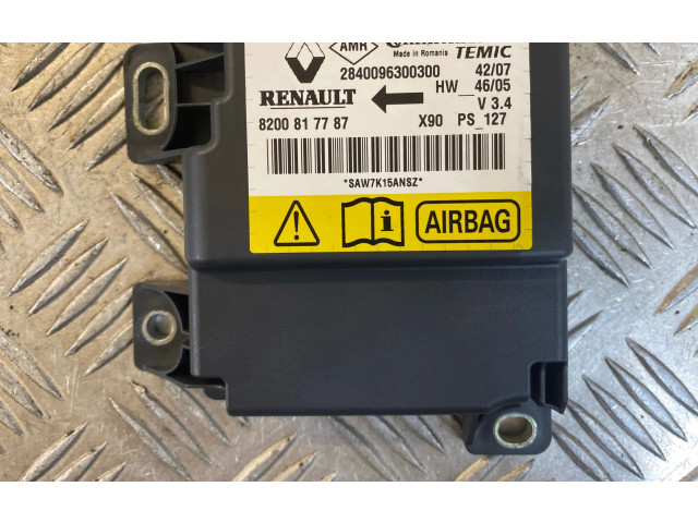 Блок управления надувных подушек 8200817787, 2840096300300 Dacia Logan I