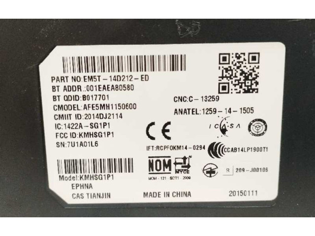 Блок управления EM5T14D212ED, CONTROLDEBLUETOOTH Ford Ranger