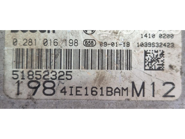 Комплект блоков управления 198A2000   Fiat Bravo