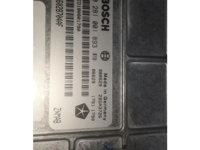 Блок управления двигателем Блок управления SLVP56028704AF Jeep Grand Cherokee