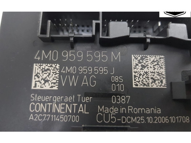 Блок управления центрального замка 4M0959595M, 4M0959595M   Audi e-tron