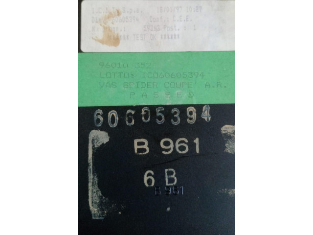 Блок управления двигателя 60605394, 60605394   Alfa Romeo GTV