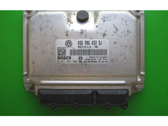 Блок управления двигателем Блок управления 036906032BJ, 0261201406 Skoda Octavia Mk1 (1U)